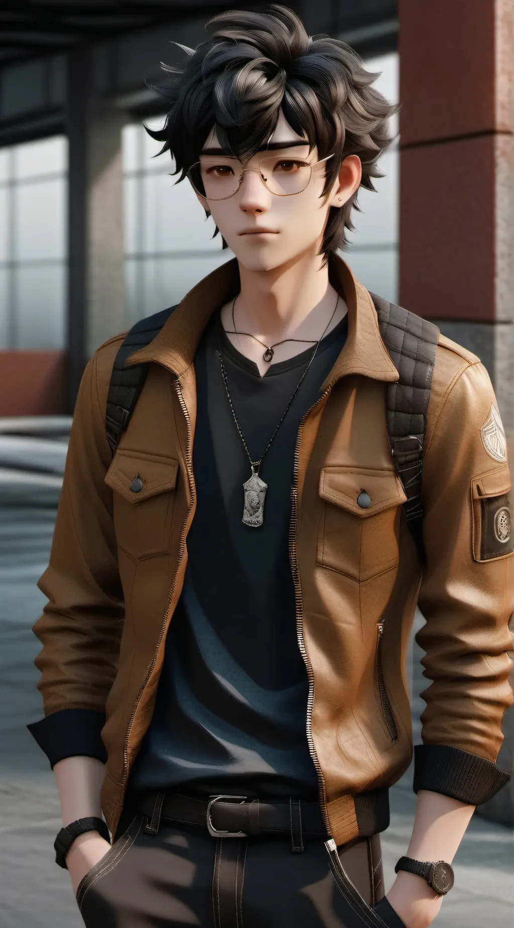 ai character: Nico DiAngelo background