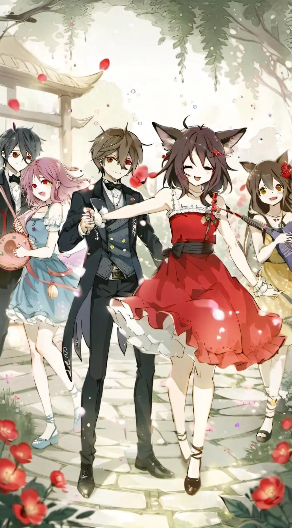 ai character: The group  background