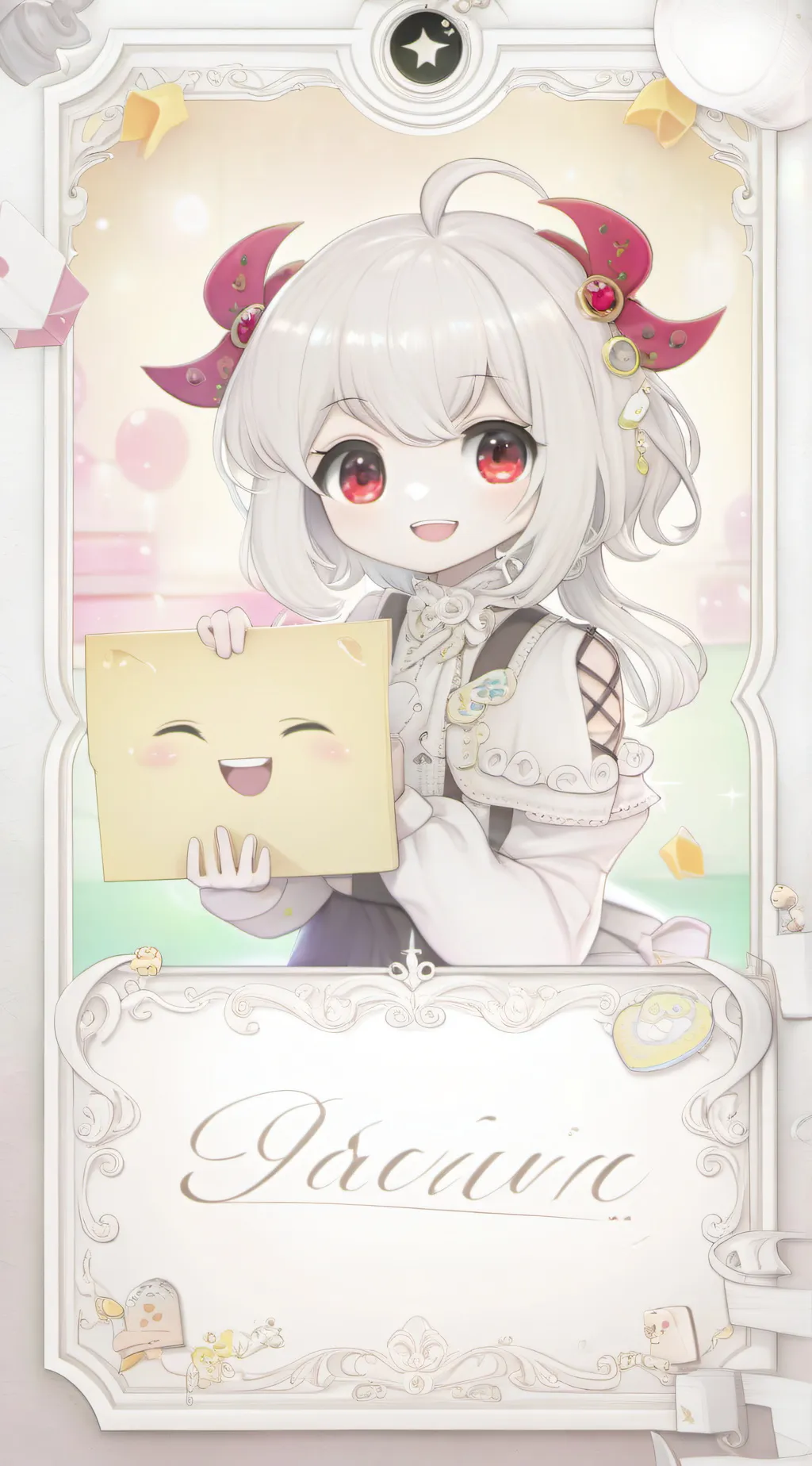 ai character: hello  background