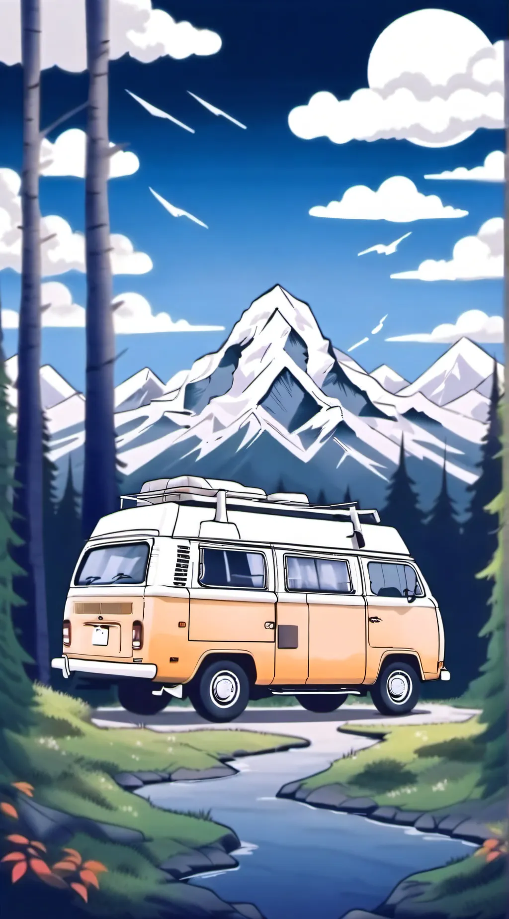 ai character: DS CAMPING 2! background