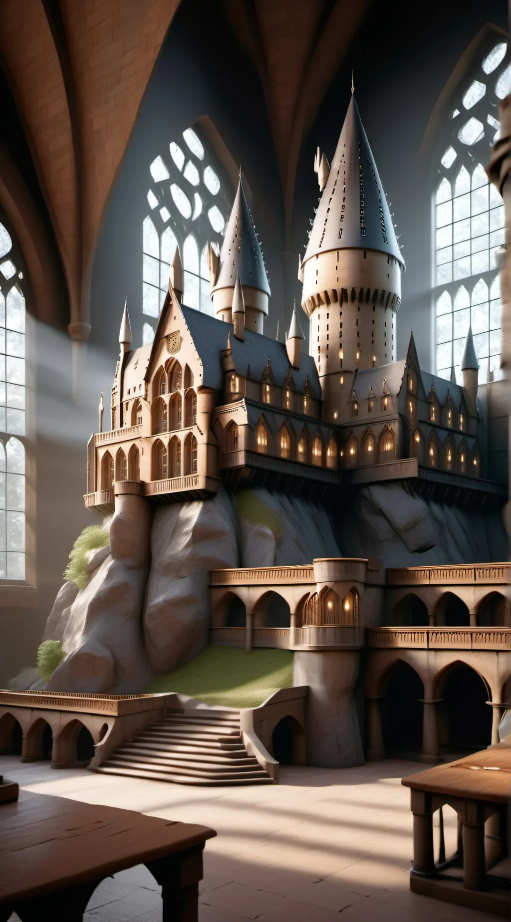 ai character: Hogwarts Drama background