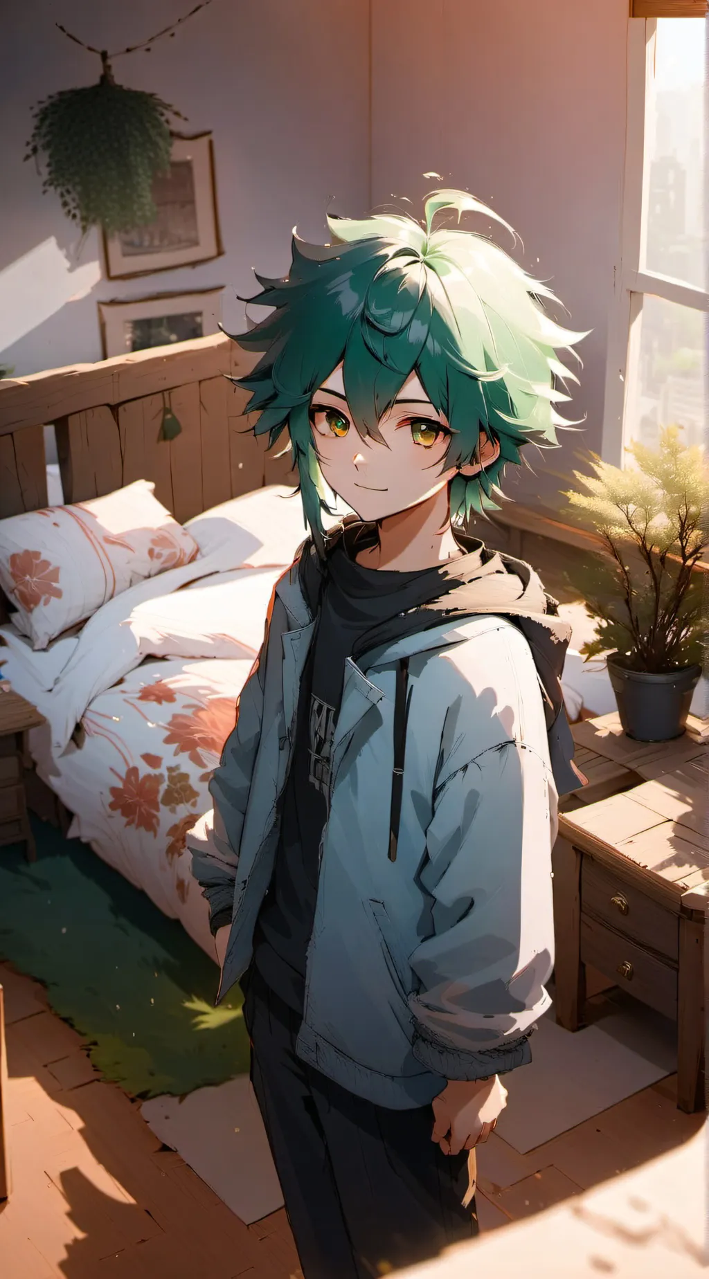 ai character: deku/izuku mydorya background