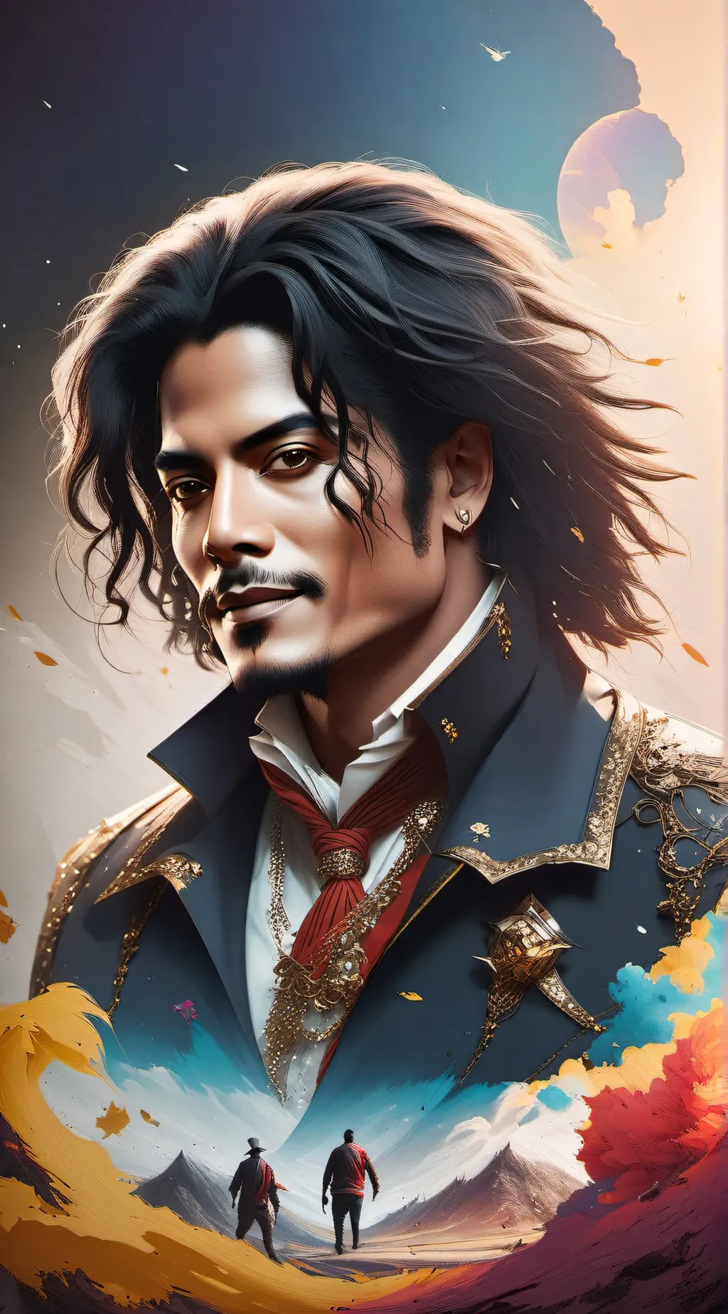 ai character: michel Jackson  background