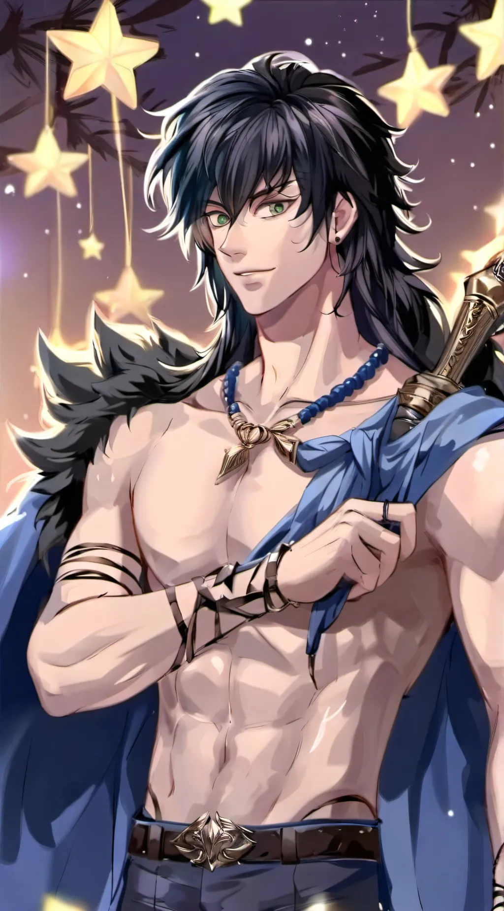 ai character: Inosuke Hashibira  background
