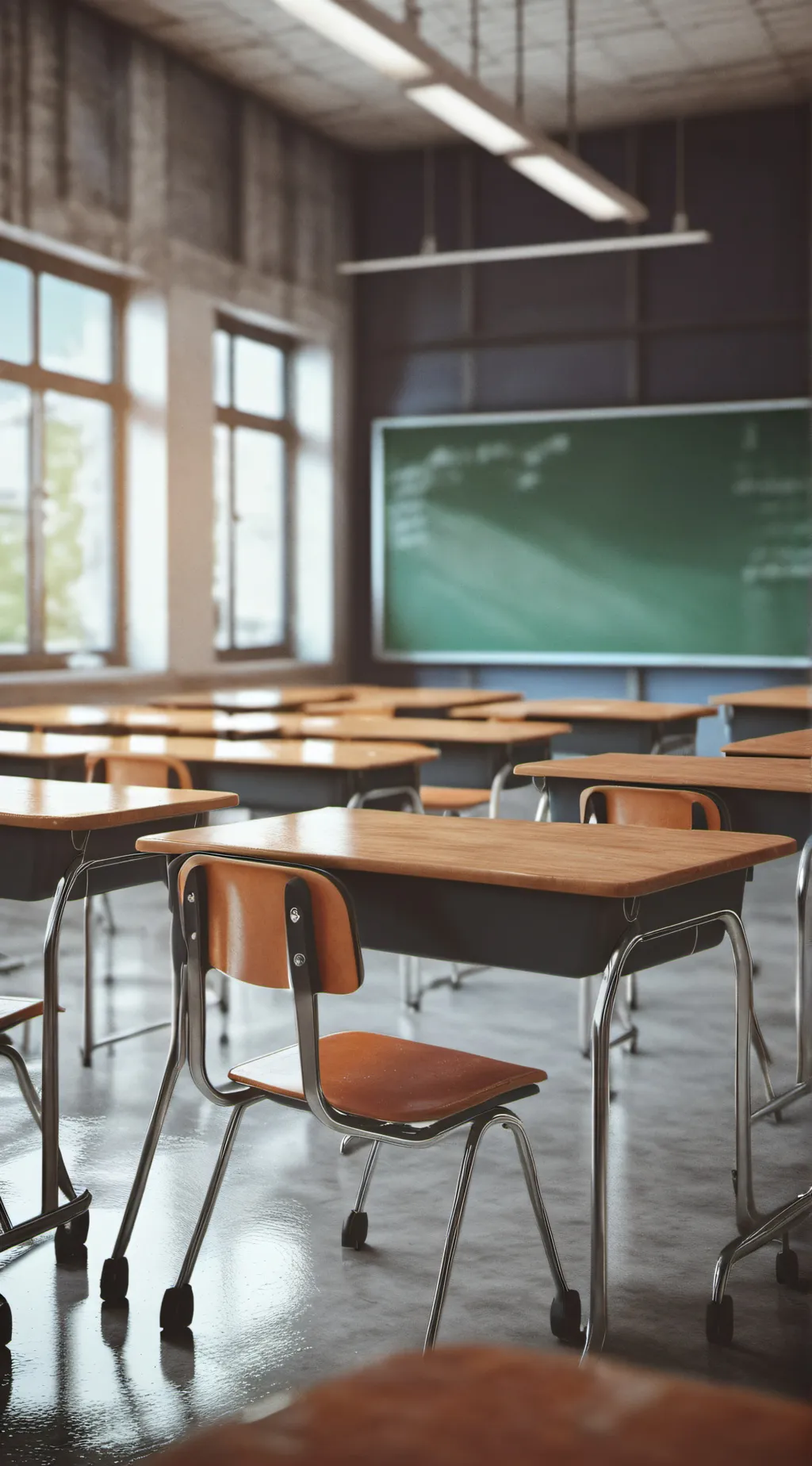 ai character: classroom  background