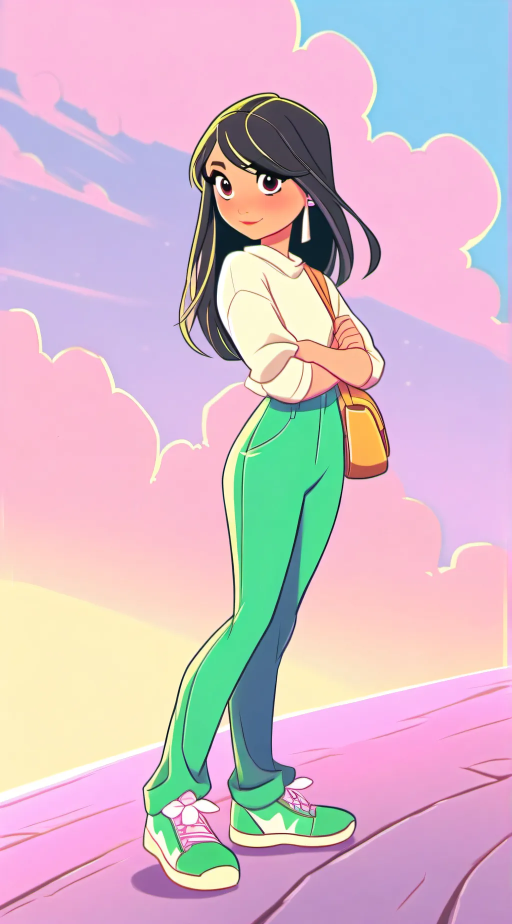 ai character: Ice spice background