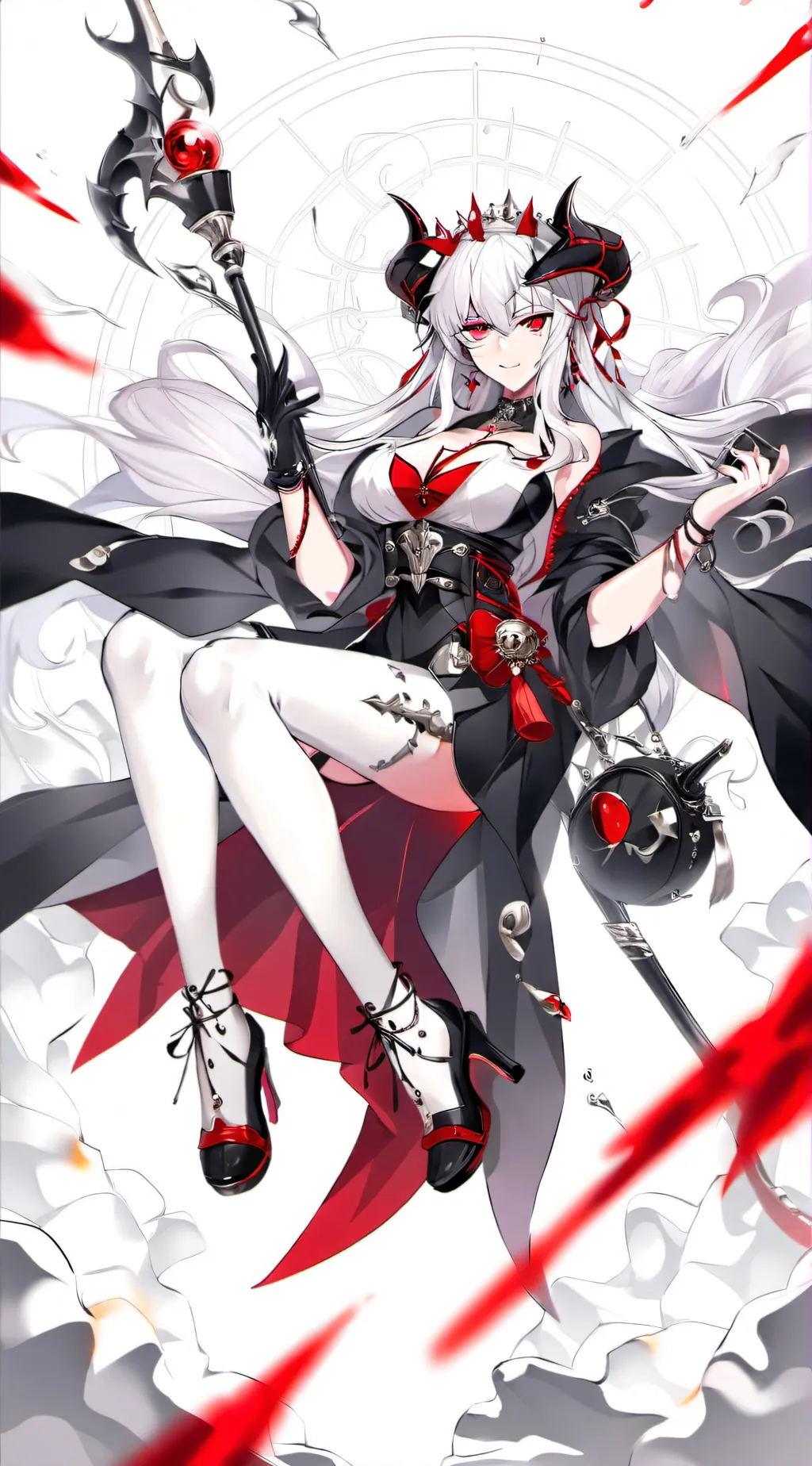 ai character: demon queen background