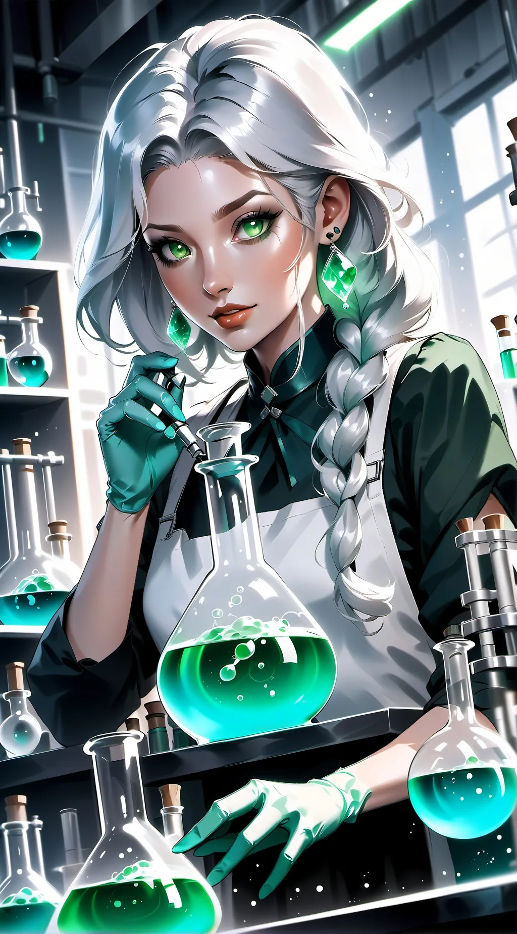 ai character: Emilia - Radium background