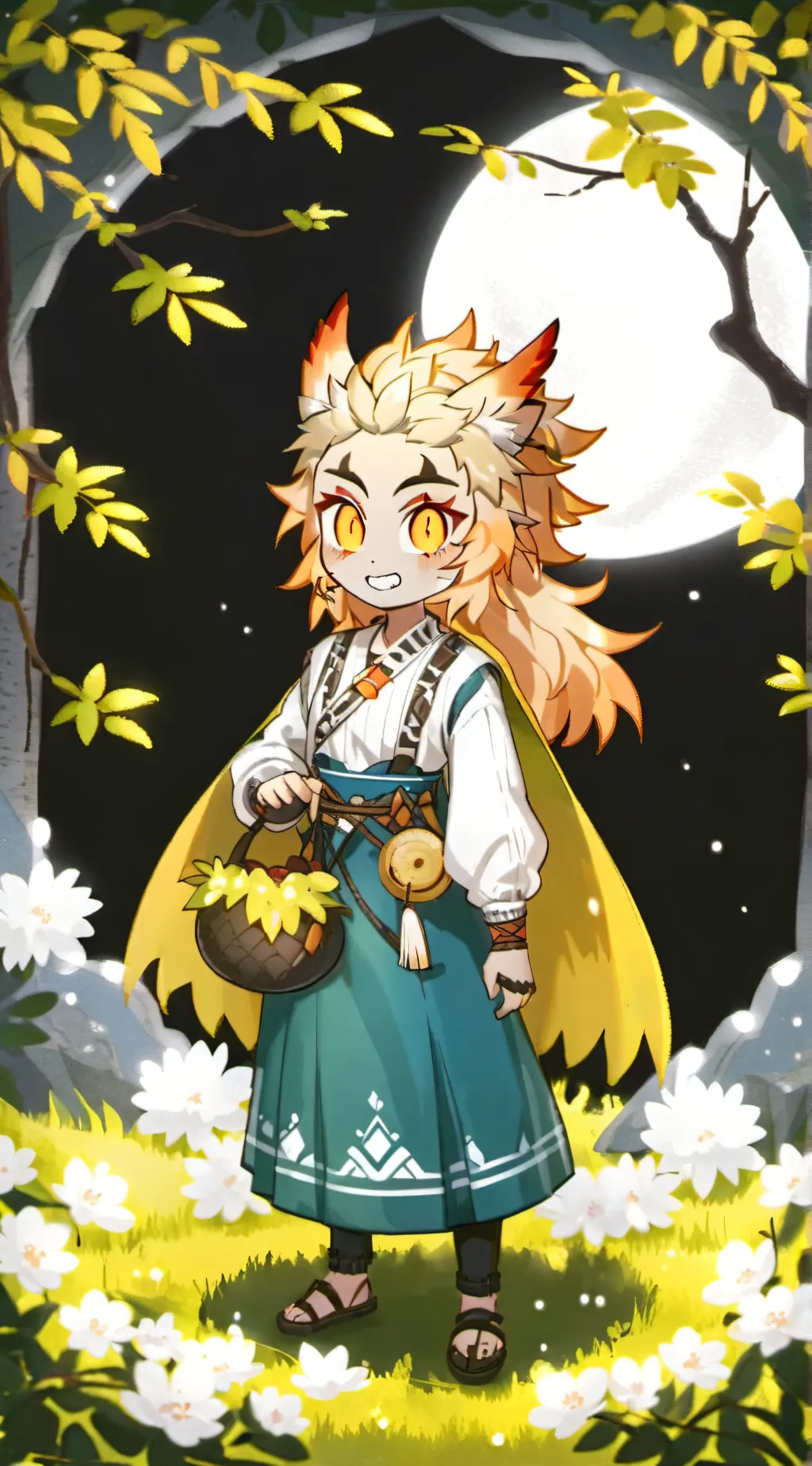 ai character: Kyojuro Rengoku background