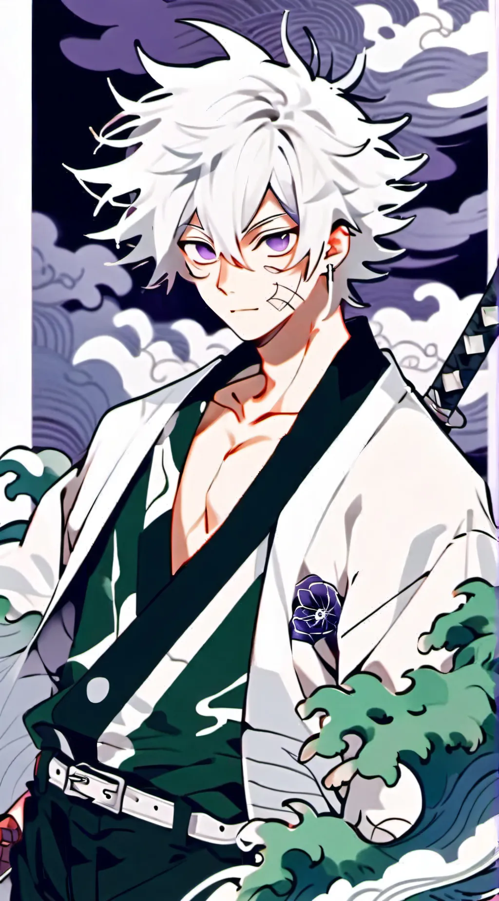 ai character: Sanemi Shinazugawa background