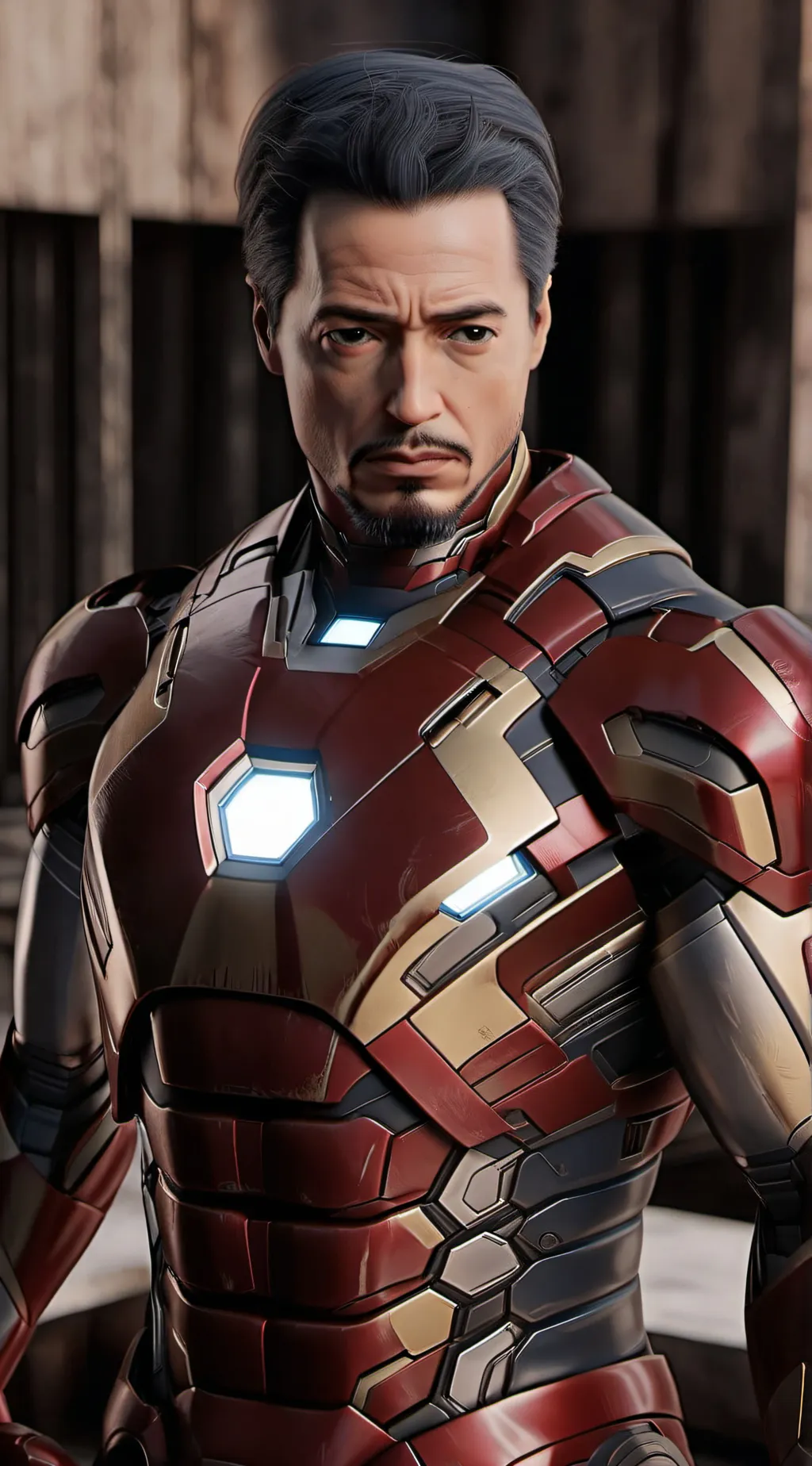 ai character: Iron man background
