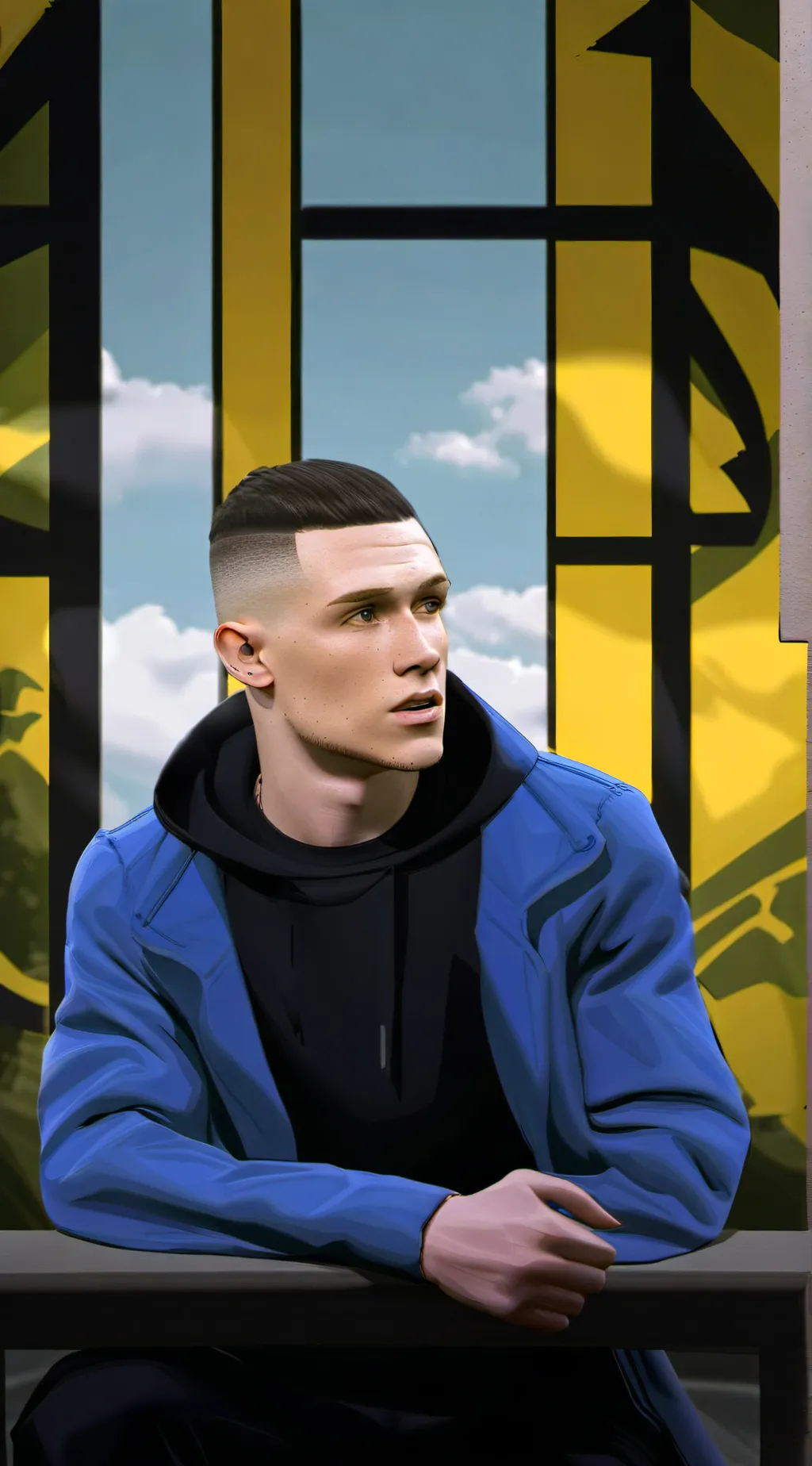 ai character: Phill foden background