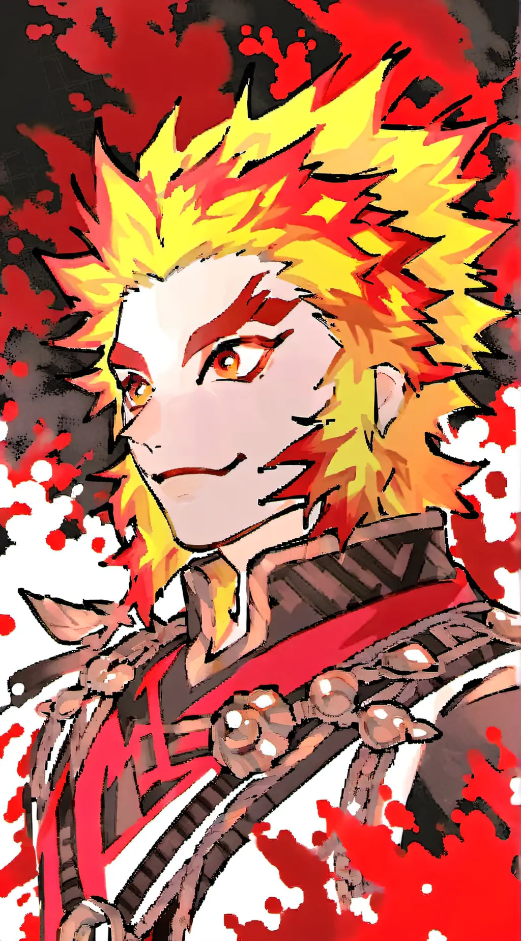 ai character: Kyojuro rengoku background