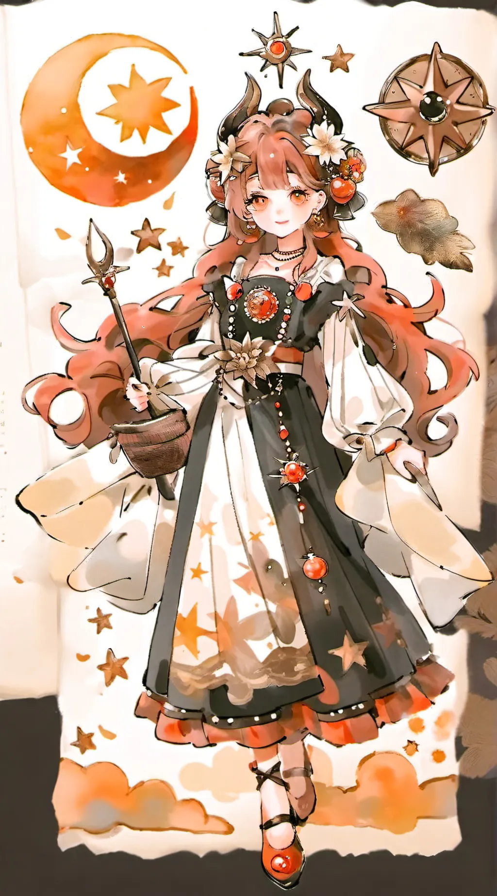 ai character: Fall care!  background
