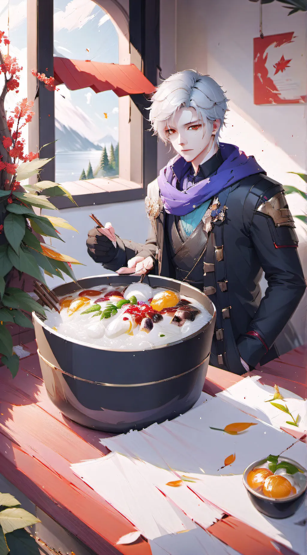 ai character: Leo background