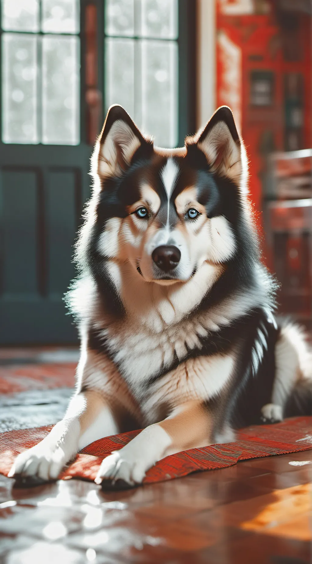 ai character: sapphie the pomsky background