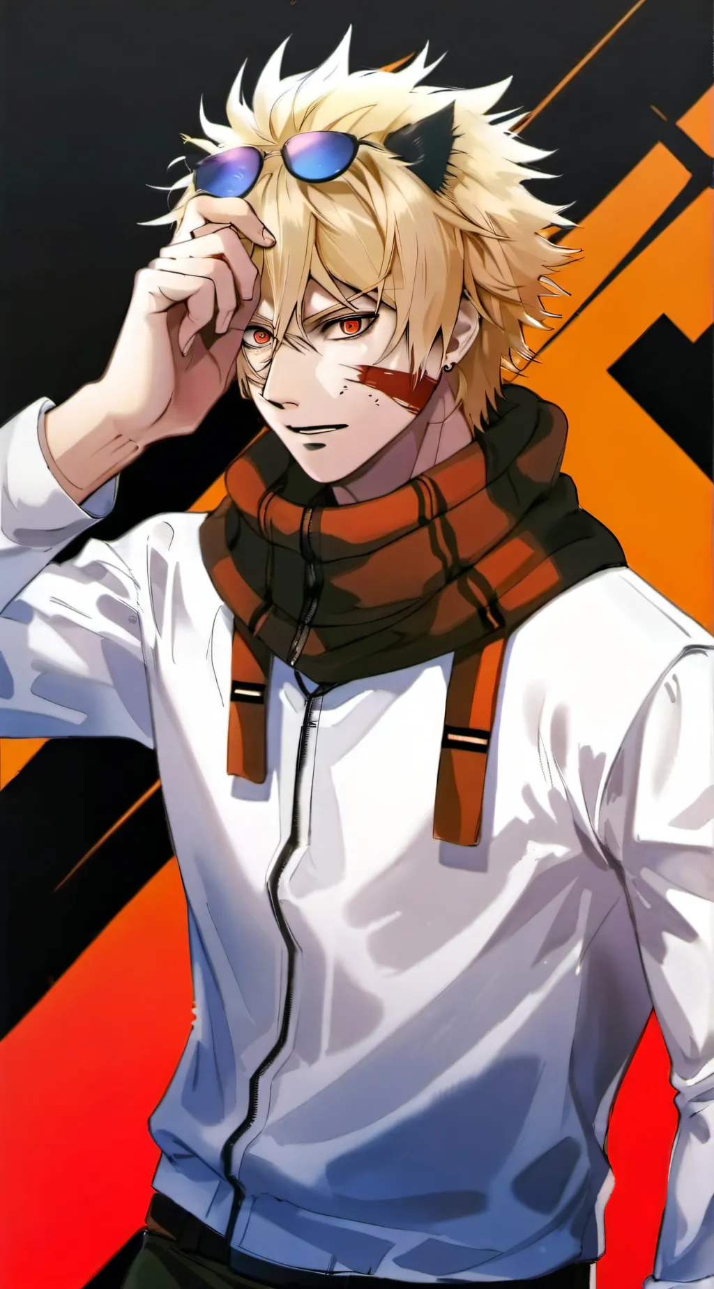 ai character: MHA halloween background