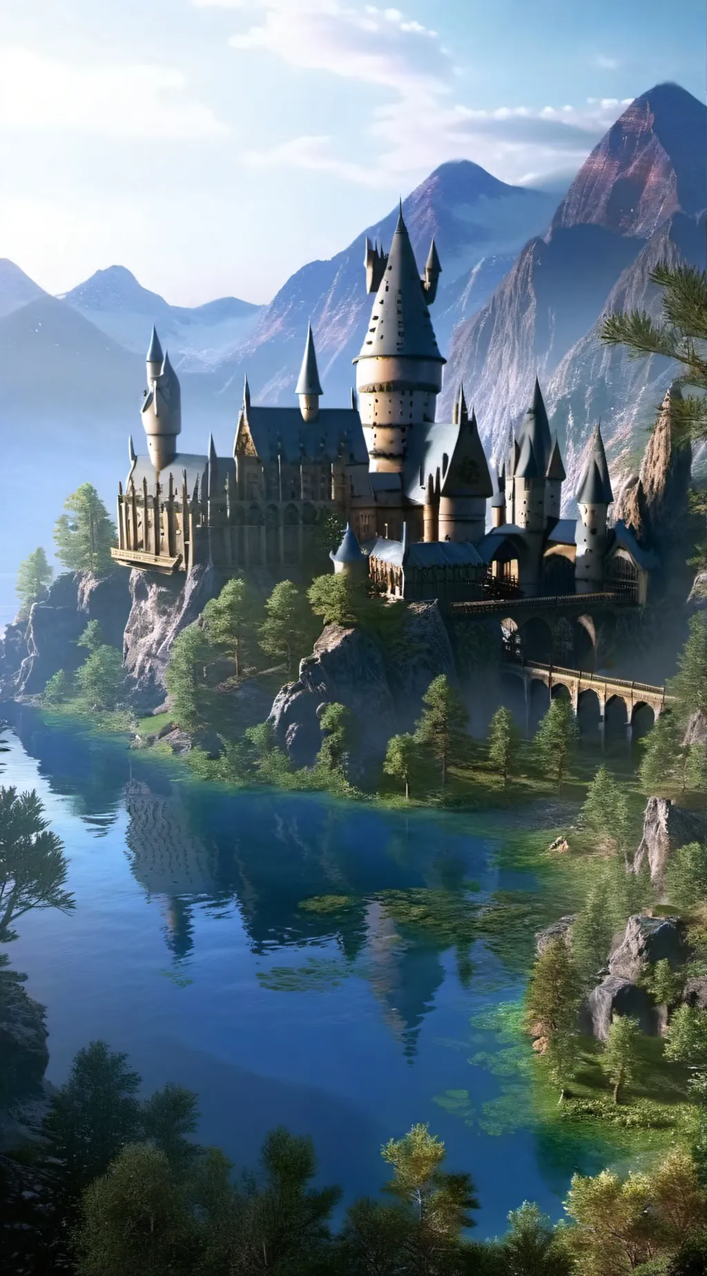 ai character: Hogwarts  background