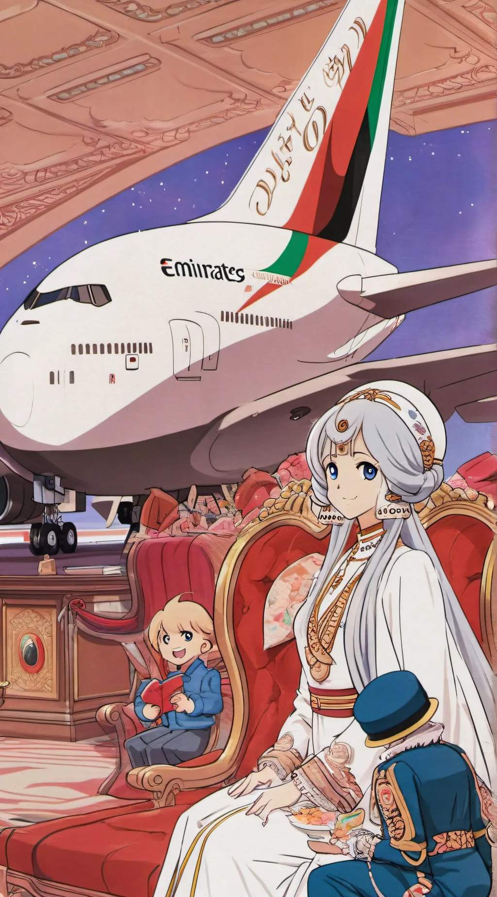 ai character: airbus a3 background