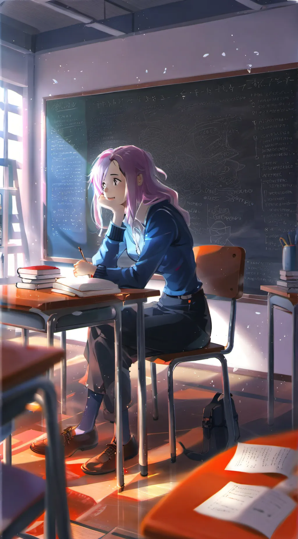 ai character: MHA new girl  background