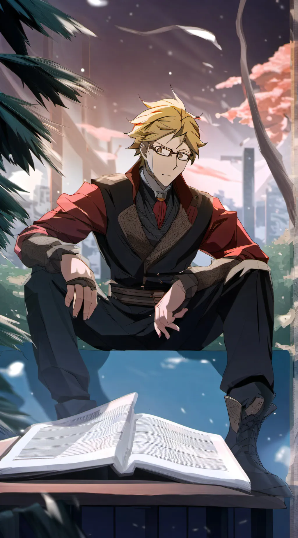 ai character: kunikida and dazai background