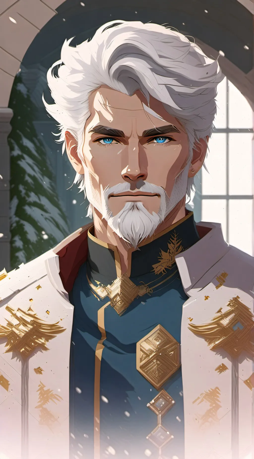 ai character: King Alfor  background