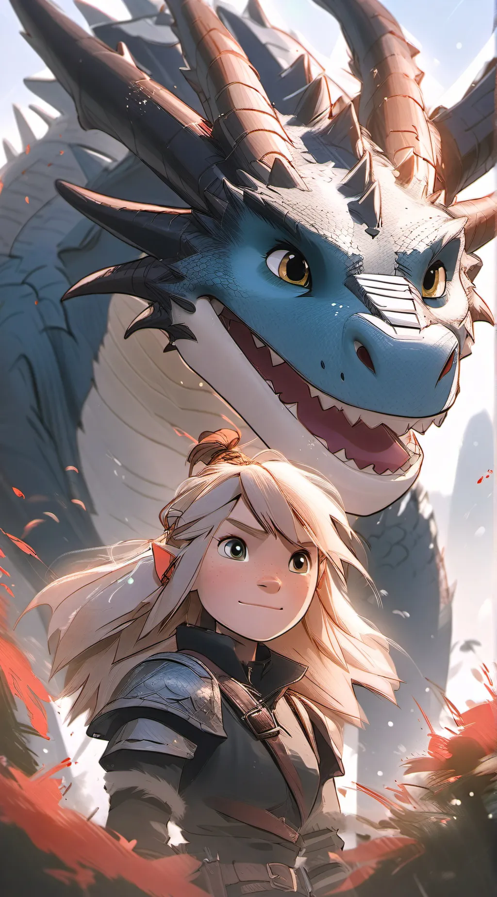 ai character: Httyd Christmas! background