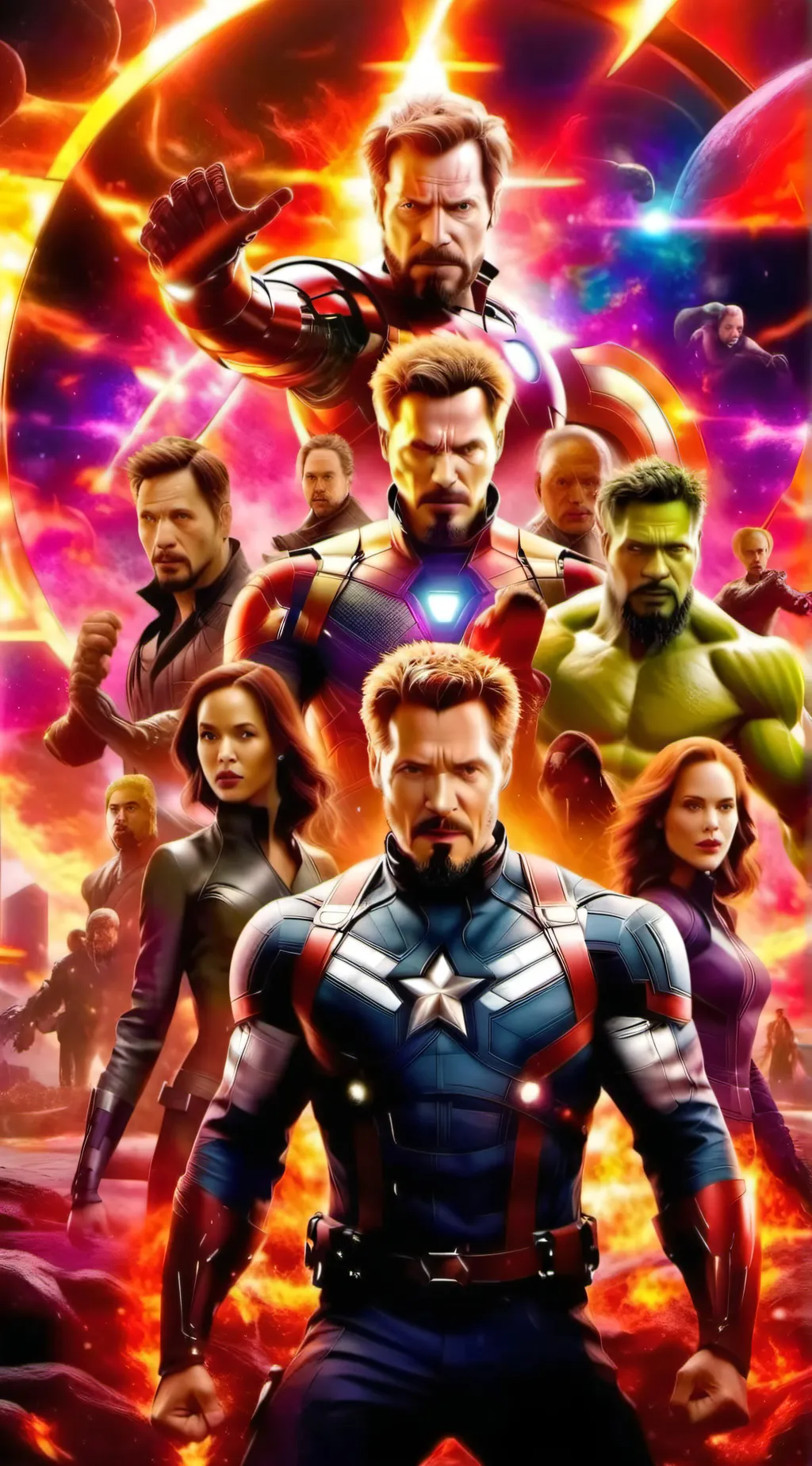 ai character: the avengers  background