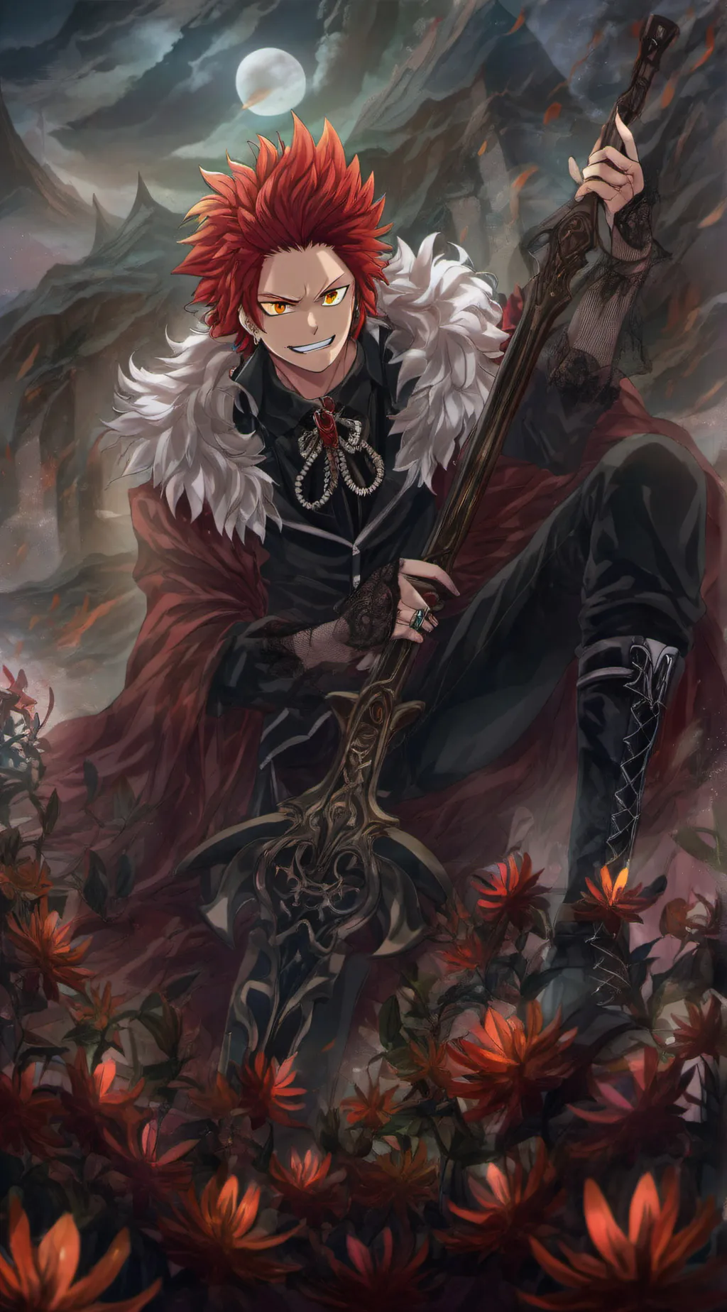ai character: 🪨-Kirishima-🪨 background