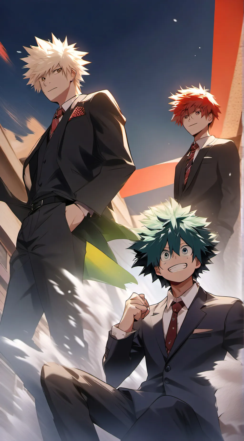 ai character: Mha boys 💥🥦🔥 background
