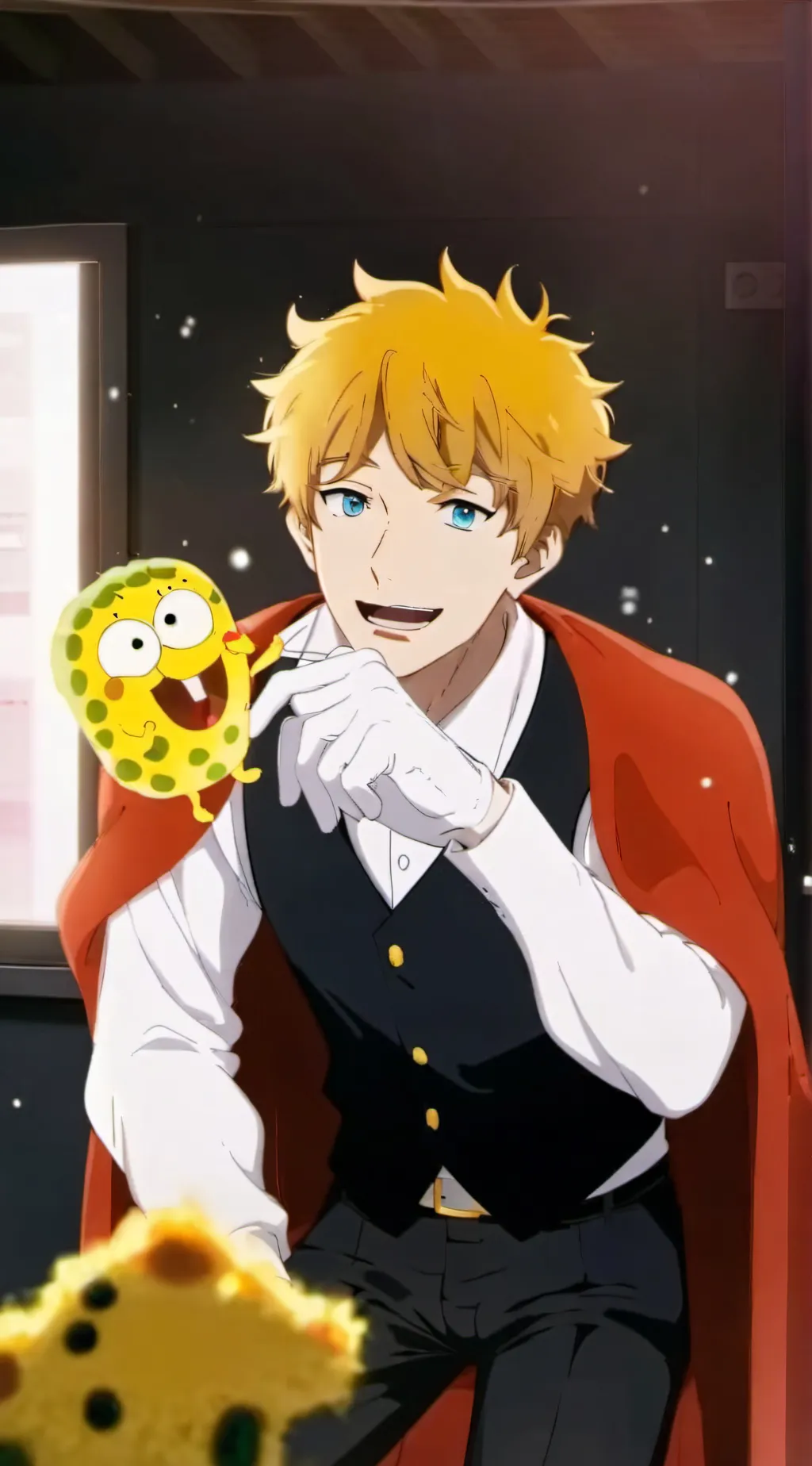 ai character: soccer spongbob  background