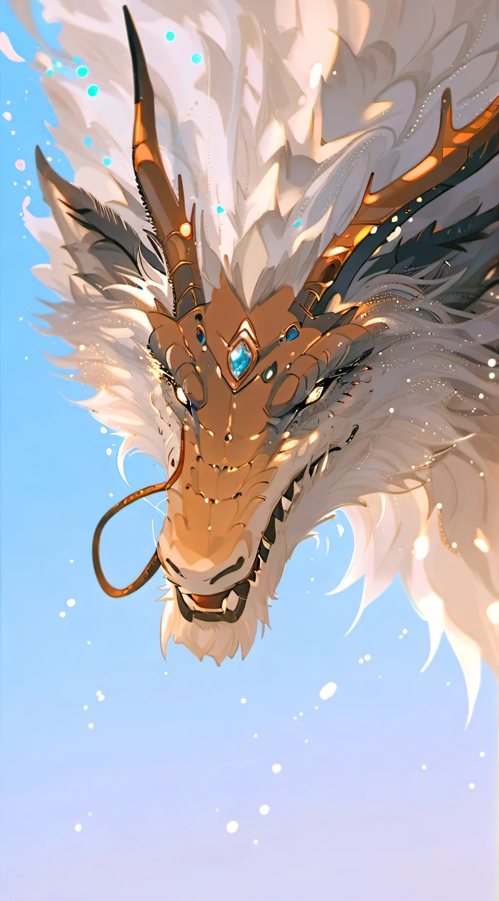 ai character: dragon  background