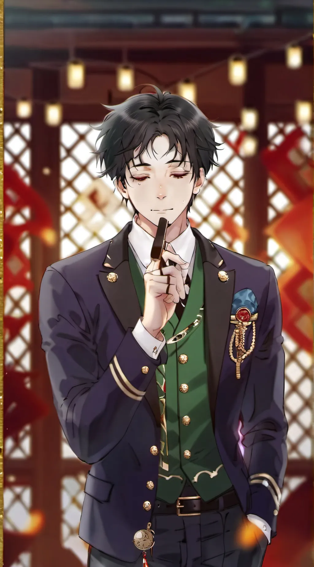 ai character: Choso from JJK background