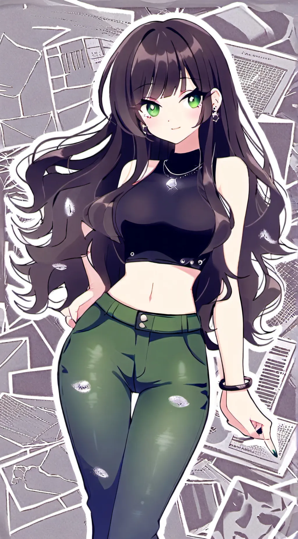 ai character: New girl!!! background