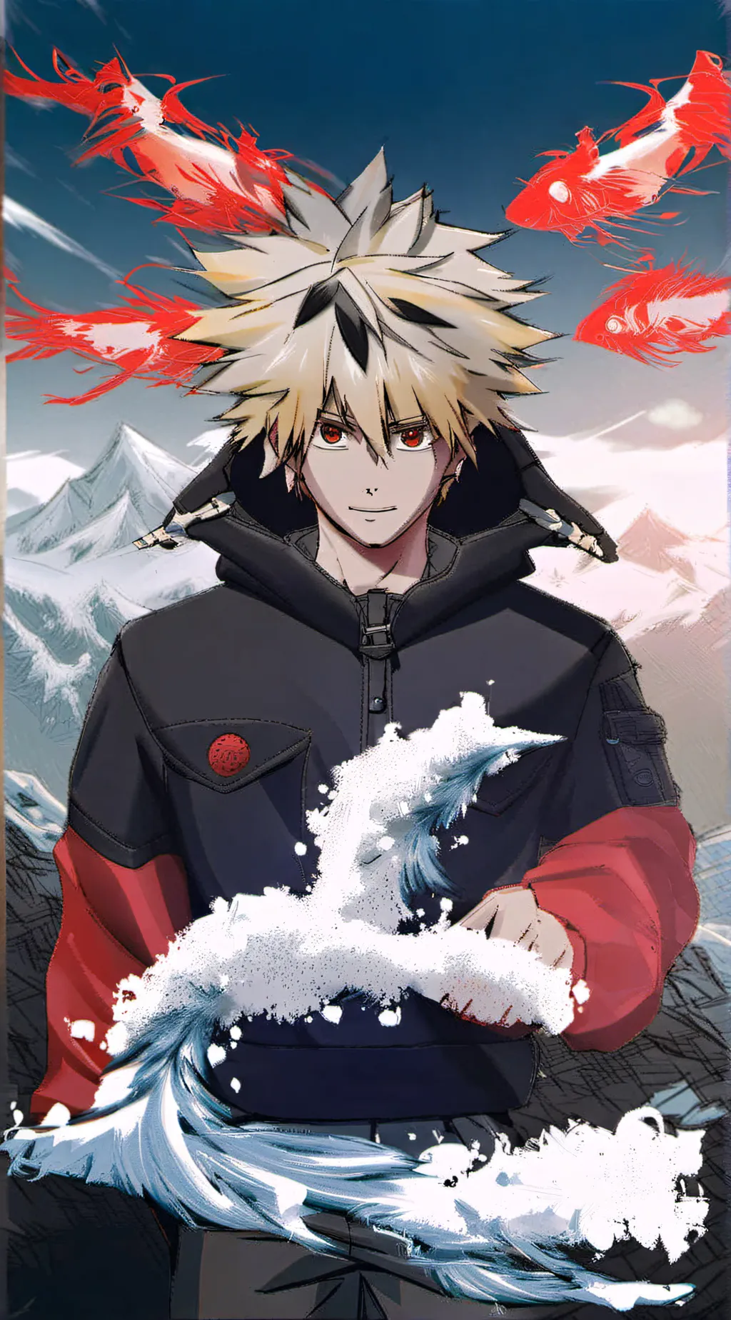 ai character: bakugo kakuski background