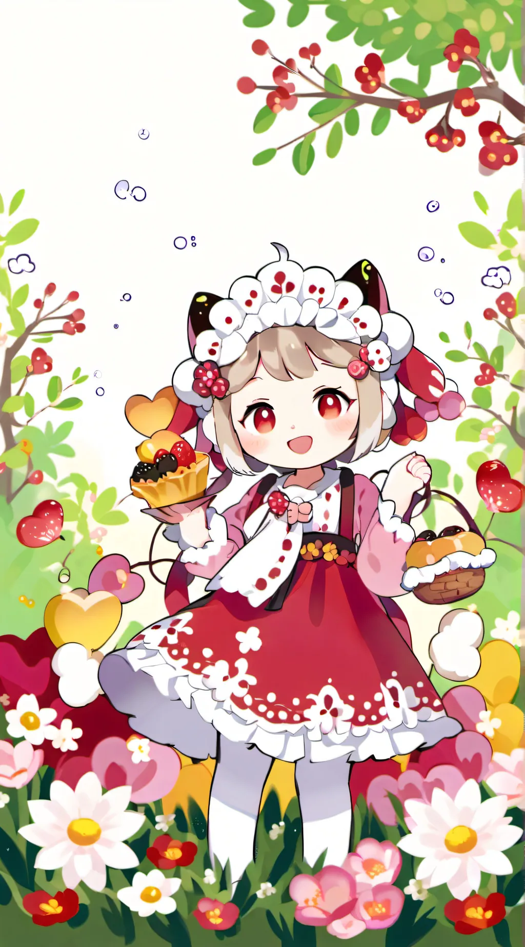 ai character: baby  background