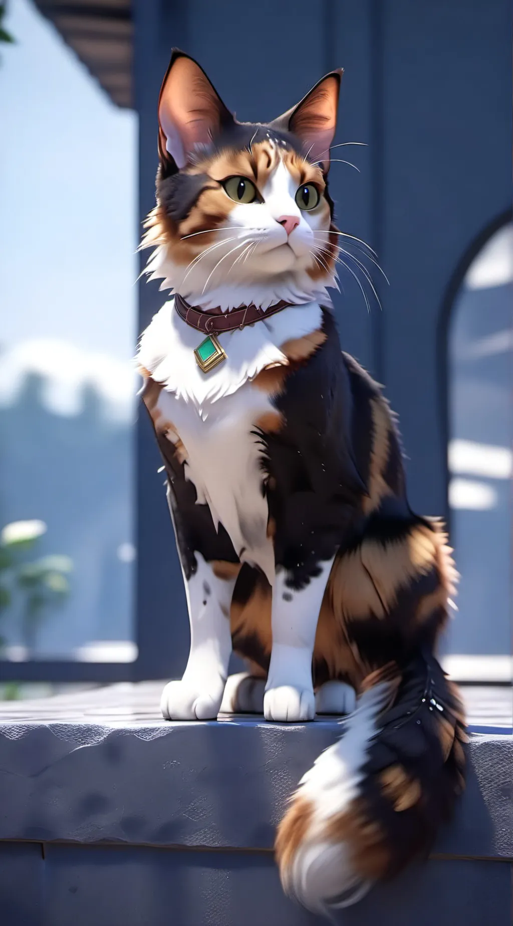 ai character: Mike's cat background