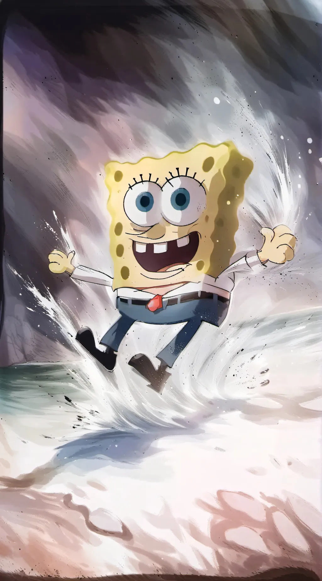ai character: SpongeBob background