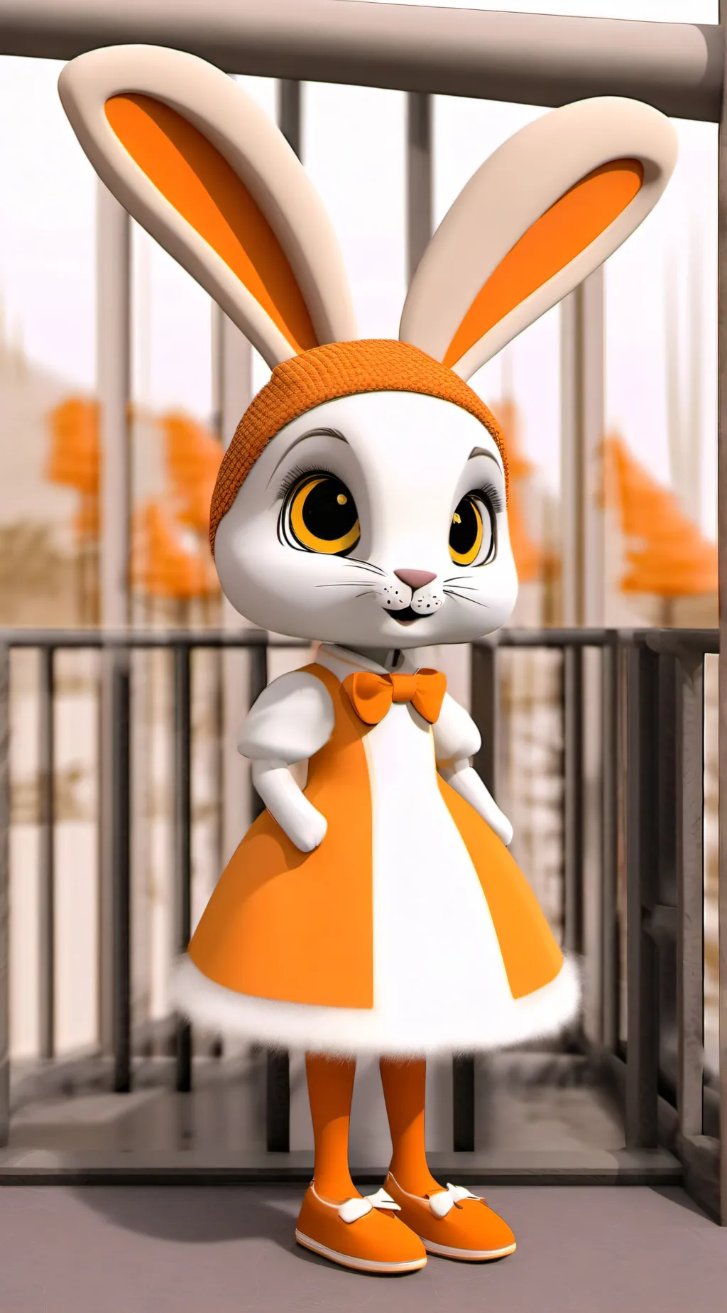 ai character: Cream The Rabbit background