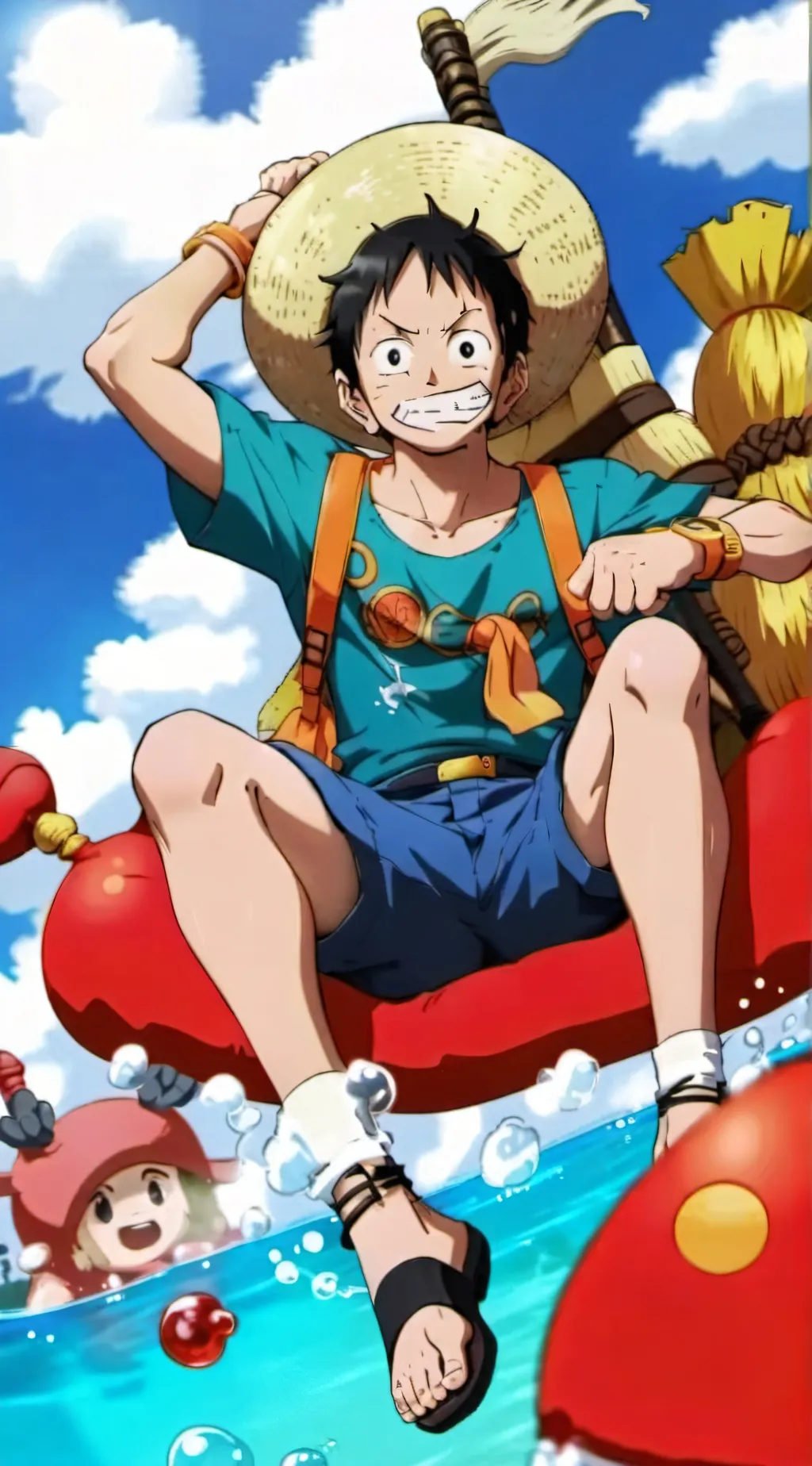 ai character: one piece background