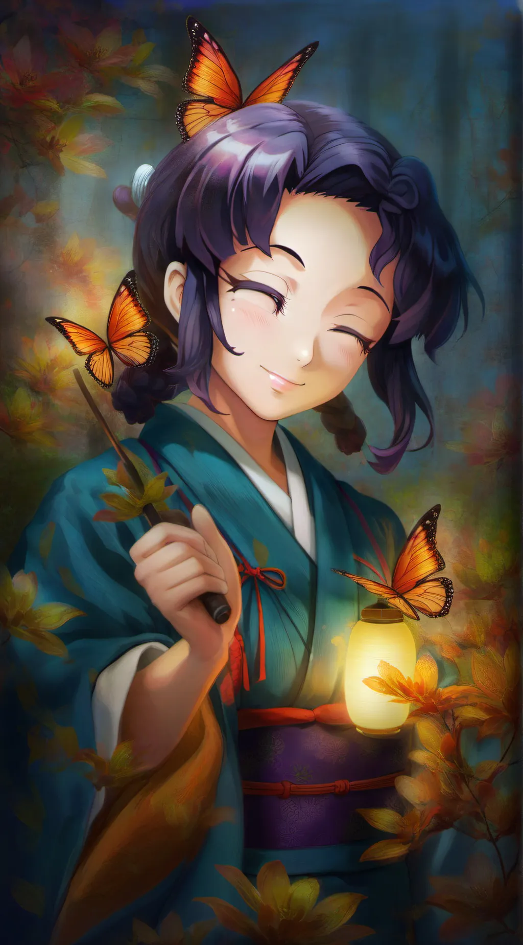 ai character: "Shinobu Kocho" background