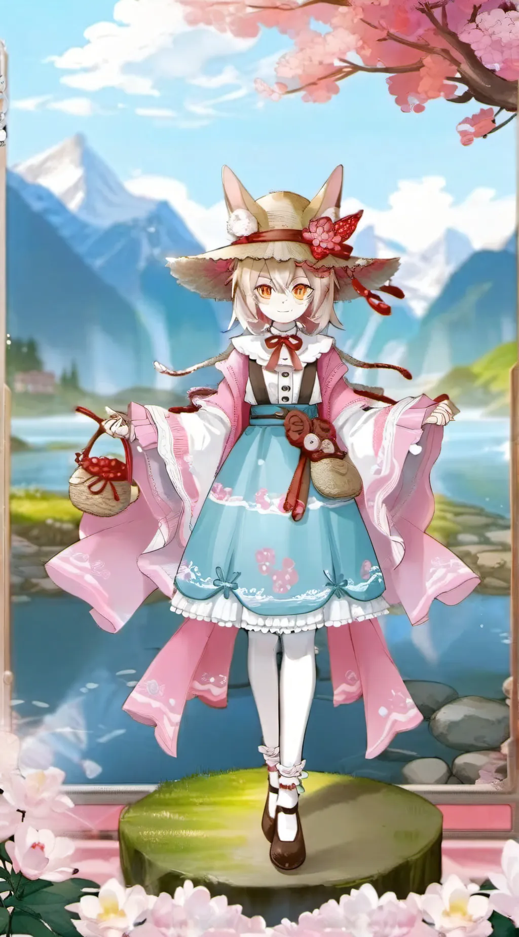 ai character: Elphane genshin background