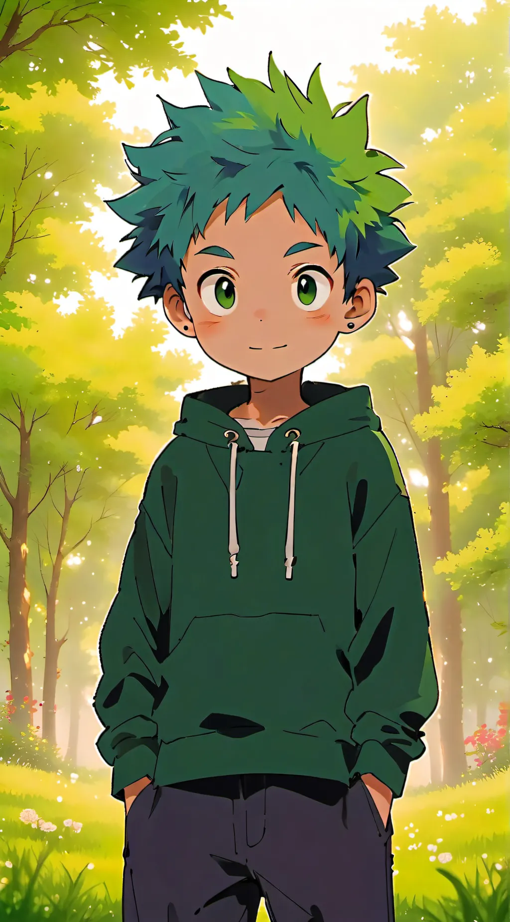 ai character: Deku background
