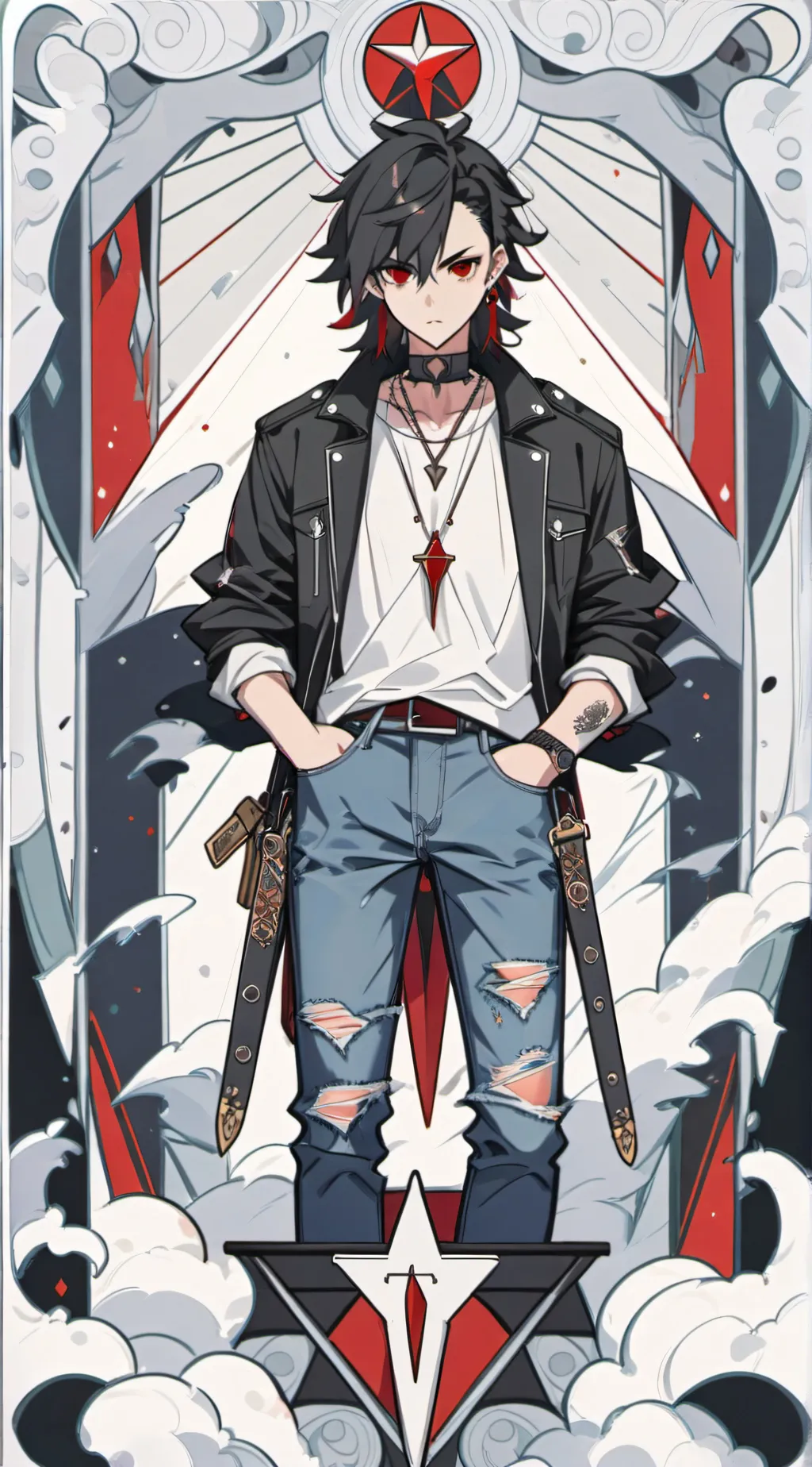 ai character: Damien background