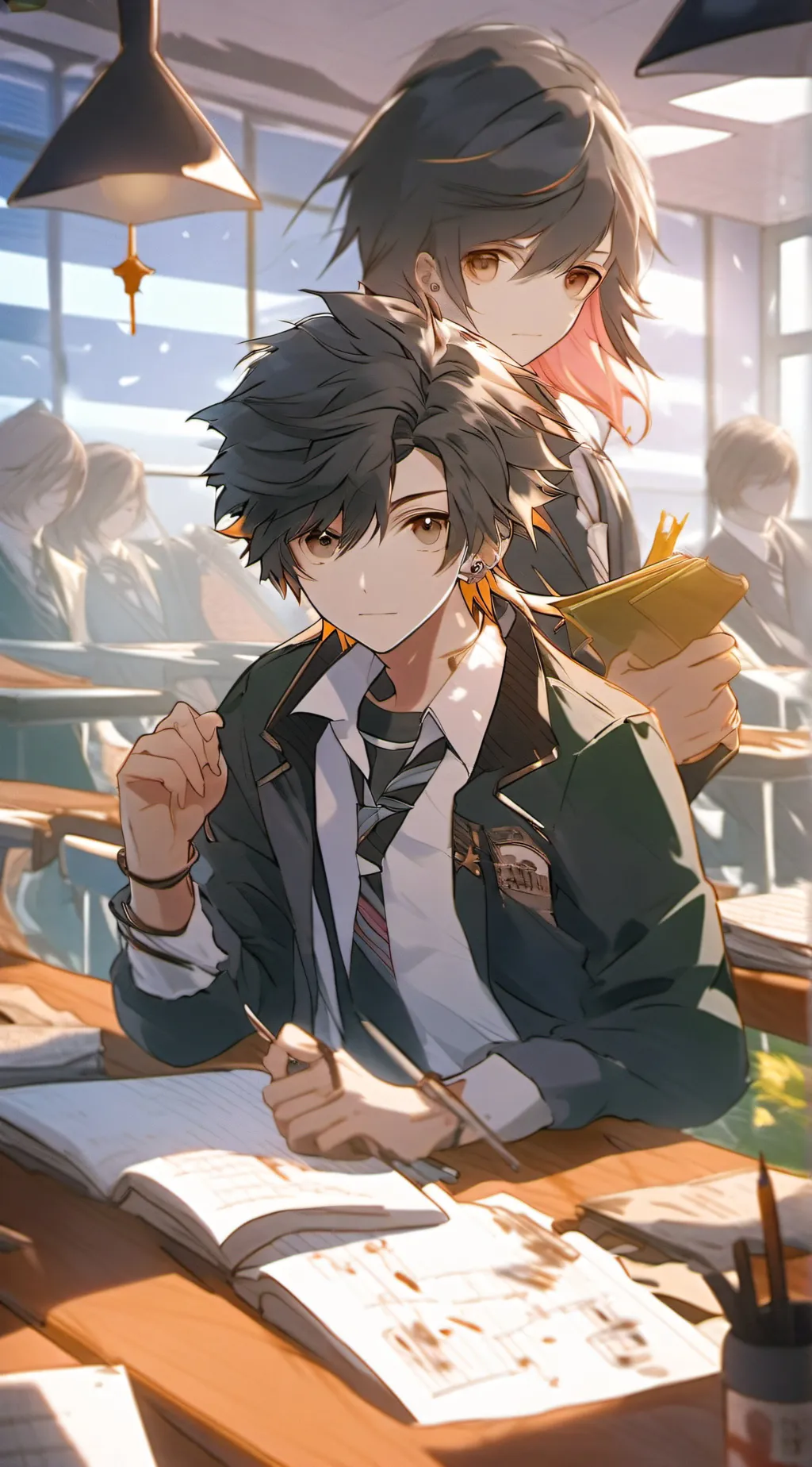 ai character: ஐʚHighschoolɞஐ background