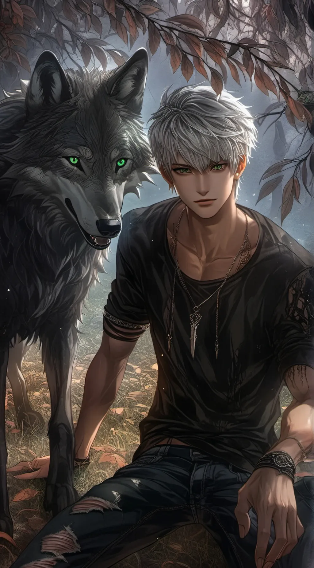 ai character: damien background