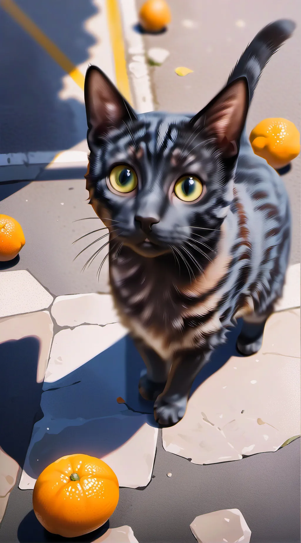 ai character: hurt kitty background
