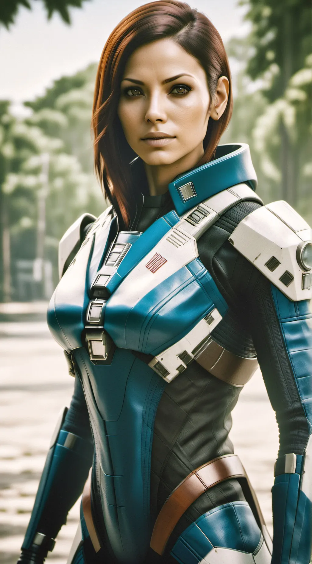 ai character: Ashley Williams  background