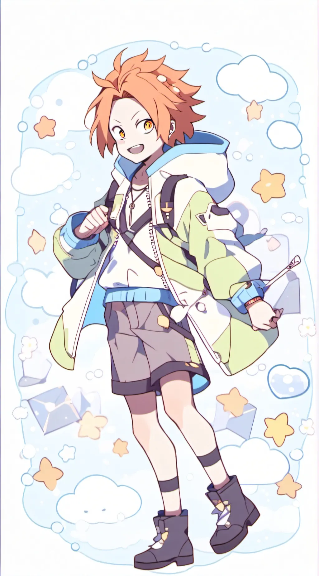 ai character: denki kaminari⚡︎⚡︎ background
