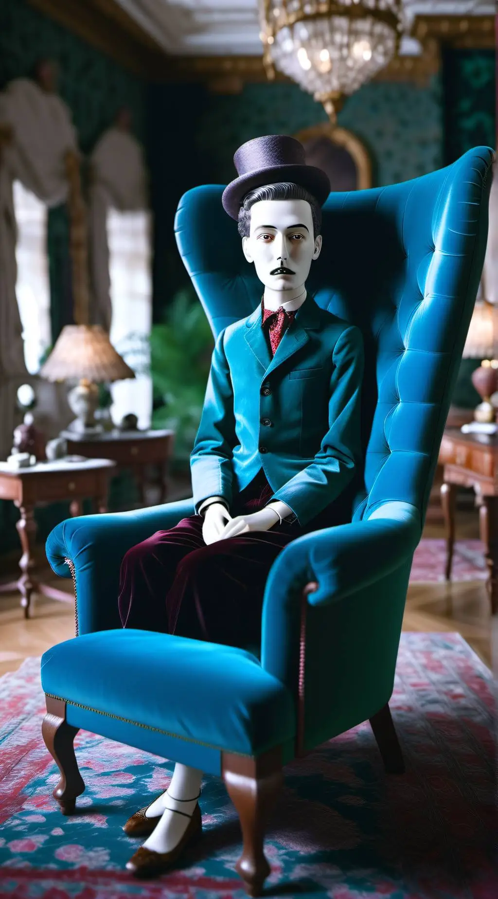 ai character: HH museum  background